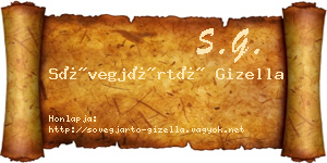 Sövegjártó Gizella névjegykártya